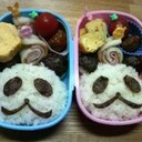 かんたんキャラ弁『パンダ弁当』